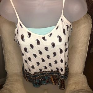 Spaghetti strap, tank top, crop